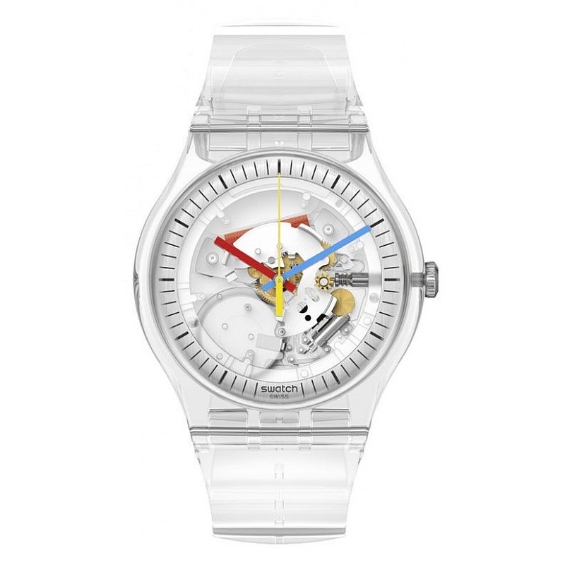 Montre Swatch Unisex Clearly New Gent SO29K100 Bijoux de Mode