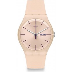 Swatch Ladies Watch New Gent Rose Rebel SUOT700